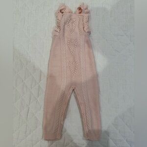 Janie and Jack Baby Girl Pink Knit 12-18M